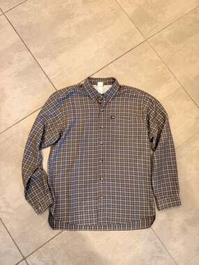 The North Face Men's Plaid Modal Blend Long Sleeve Shirt with Zippered Pocket